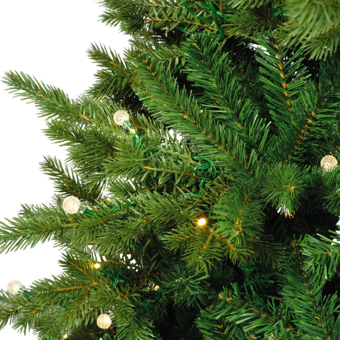 Albero di Natale artificiale luminoso 600 LED (H240 cm) Idaho Verde abete