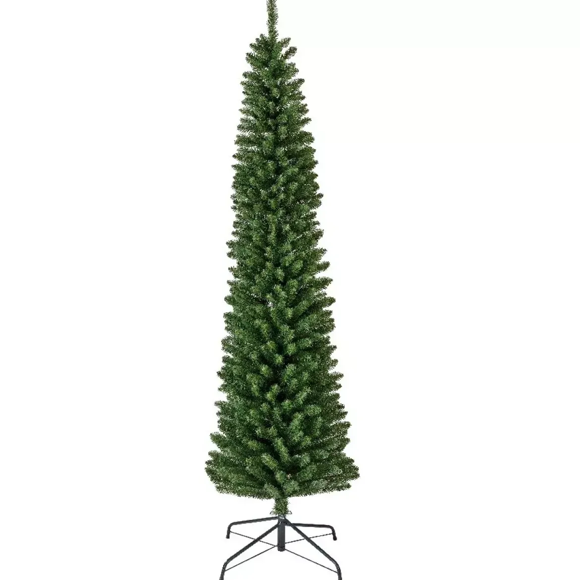 Albero di Natale artificiale Narrow Alt. 210 cm Verde abete