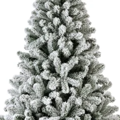 Albero di Natale artificiale King Alt. 210 cm Verde innevato