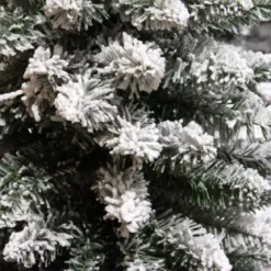 Albero di Natale artificiale Narrow Alt. 210 cm Verde innevato