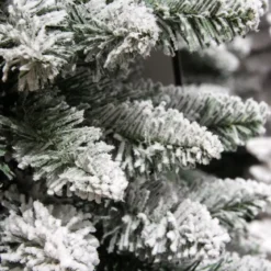 Albero di Natale artificiale Narrow Alt. 210 cm Verde innevato