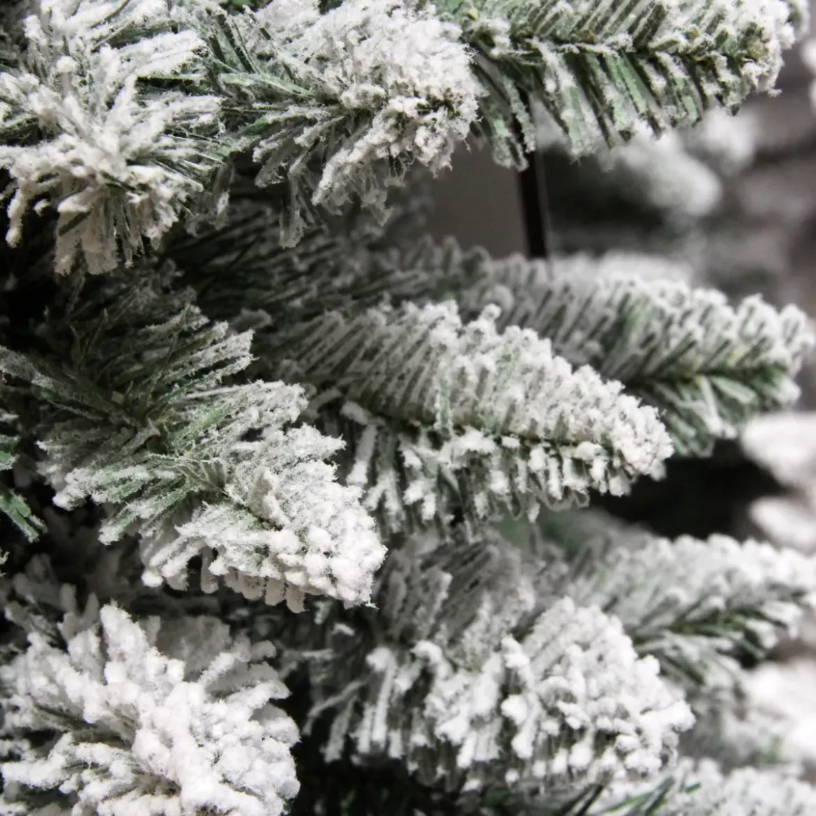 Albero di Natale artificiale Narrow Alt. 210 cm Verde innevato