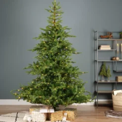 Albero di Natale artificiale luminoso 250 LED H150 cm Glorious Verde abete