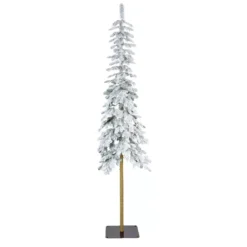 Albero di Natale artificiale Sierra Alt. 240 cm Verde innevato