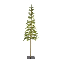 Albero di Natale artificiale luminoso 200 LED H210 cm Sierra Verde abete