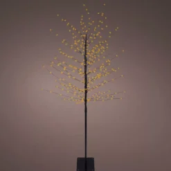 Albero luminoso 360 LED (H180 cm) Betulla invernale Bianco caldo dorato