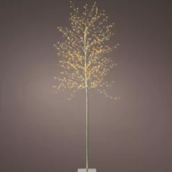 Albero luminoso 720 LED (H180 cm) Holly Platano Bianco e bianco caldo