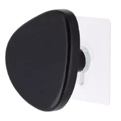 Appendiabiti adesivo da muro (D9,5 cm) Nero