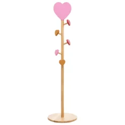 Appendiabiti bambino in legno (H135 cm) Amore Rosa