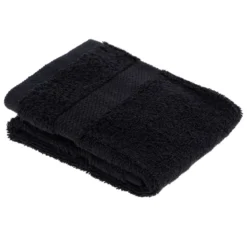 Asciugamano da bagno cotone (30 x 50 cm) Timeless Nero