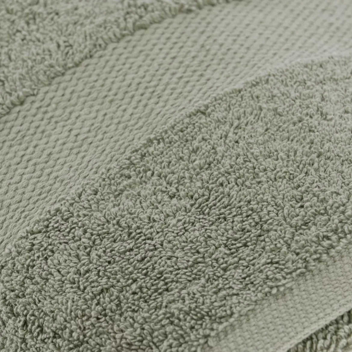 Asciugamano da bagno cotone (90 x 150 cm) Timeless Verde Cachi