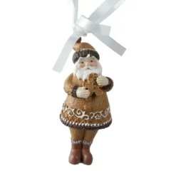 Babbo Natale da appendere (H9 cm) Klaus in Pan di zenzero