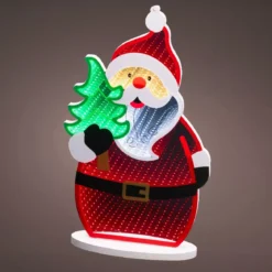 Babbo Natale luminoso 215 LED (H40 cm) Infinity Multicolore