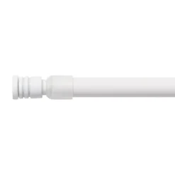 Bacchette autobloccanti allungabili rotonde (L60 - 80 cm / D10 mm) Pia Bianco satinato