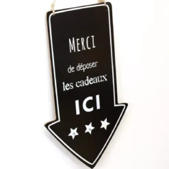 Banner luminoso a pile freccia ianco caldo e nero