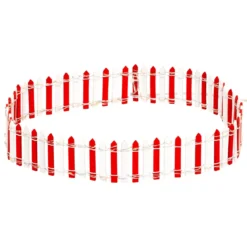 Barriera luminosa in legno (H9 cm) per villaggio