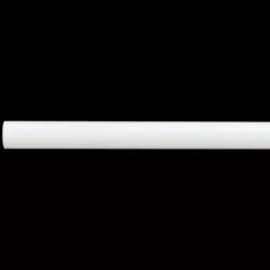 Bastone per tenda in ferro battuto (L200 cm - Ø20 mm) Bianco opaco