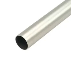 Bastone per tenda regolabile in ferro battuto (L185/L350 cm - Ø20 mm) Argento opaco