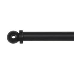 Bastone per tende leggere estensibile rotondo (L40 - 60 cm /D7 mm) Pietro Nero opaco.