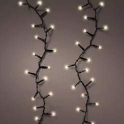 Cascata di luci a pile 2 m 512 LED CN Durawise Bianco caldo