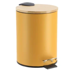 Cestino a pedale con chiusura rallentata Timeless Giallo senape