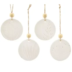 Confezione di 4 foglie Facilia Bianco