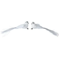 Confezione di 2 uccelli du Paradis Bianco
