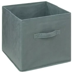 Contenitore (31 x 31 cm) Velluto Kaki