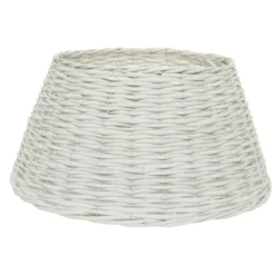 Copri base albero vimini (D57 cm) Salice intrecciato Bianco