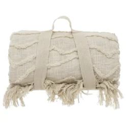 Copriletto cotone (260 x 240 cm) Daisy Beige