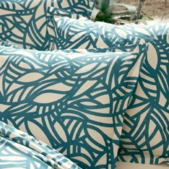 Copripiumino cotone lavato (200 x 200 cm) Serena Blu