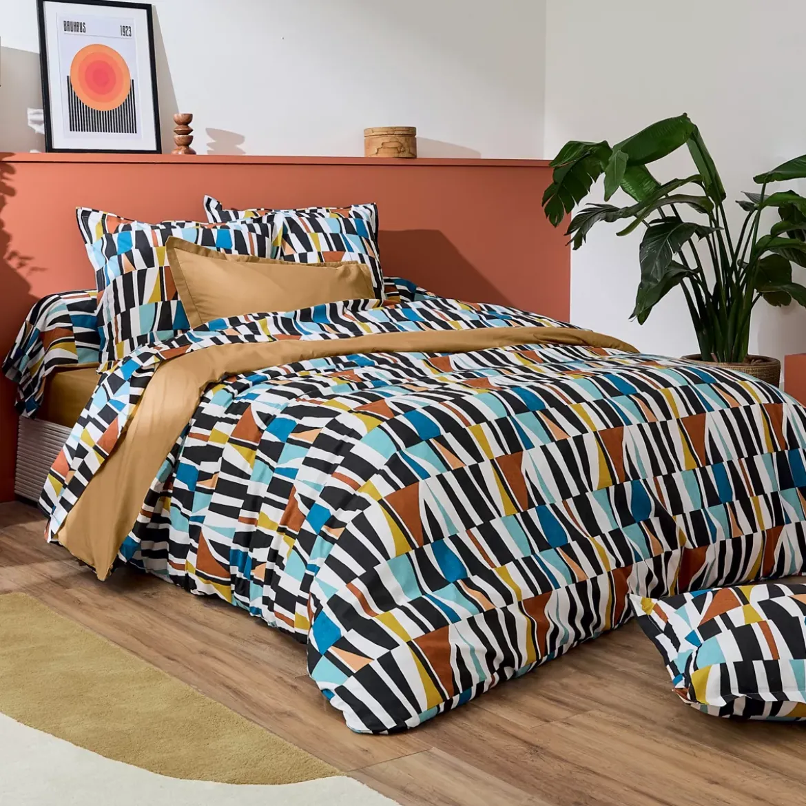 Copripiumino cotone (200 x 200 cm) Pietro Multicolore
