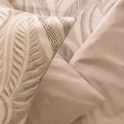 Copripiumino e due federe cotone (240 x 220 cm) Nalh Beige