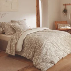 Copripiumino in cotone lavato (280 x 240 cm) Serena Beige