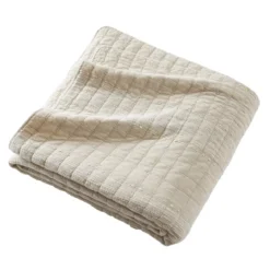 Copripiumino in cotone trapuntato (220 x 240 cm) Lena Beige sabbia