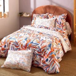 Copripiumino in cotone (260 x 240 cm) Pappagallo Salsa Multicolore