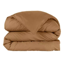 Copripiumino in percalle di cotone (240 x 220 cm) Cali Camel