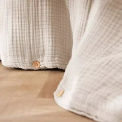 Copripiumino quadrupla garza di cotone (260 x 240 cm) Victoria x Gaïa Beige pampa