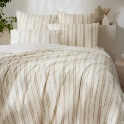 Copripiumino reversibile in cotone texturizzato e percale (200 x 200 cm) Alice Corda