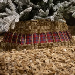 Coprivaso di albero di Natale (D70 cm) Tartan scozzese