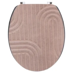 Copriwater in legno 18 pollici Minimalist Rosa cipria