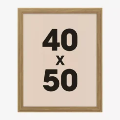 Cornice per foto da parete in legno (40 x 50 cm) Alix Marrone