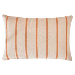 Cuscino da esterno in tela di cotone rettangolare (60 x 40 cm) Ocealys Corallo