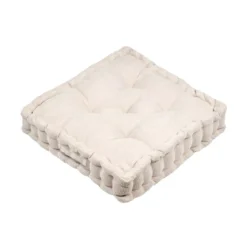 Cuscino da pavimento quadrato in velluto (45 x 45 cm) Dandy Beige