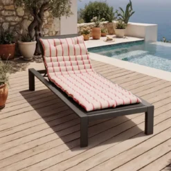 Cuscino da sdraio avvolgibile (60 x 180 cm) Ocealys Rosso
