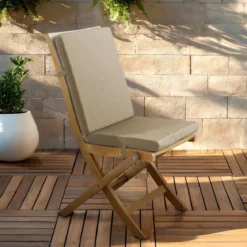 Cuscino per sedia da esterno con schienale (90 x 40 cm) Sunset Tortora