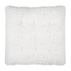 Cuscino per sedia quadrato a nido d'ape (38 x 38 cm) Grignon Ecru