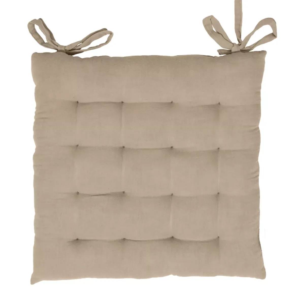 Cuscino per sedia quadrato garza di cotone (40 x 40 cm) Marrone corda