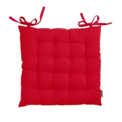 Cuscino per sedia quadrato in cotone (40 x 40 cm) Pixel Rosso