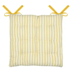 Cuscino per sedia quadrato in cotone (40 x 40 cm) Bardot Giallo